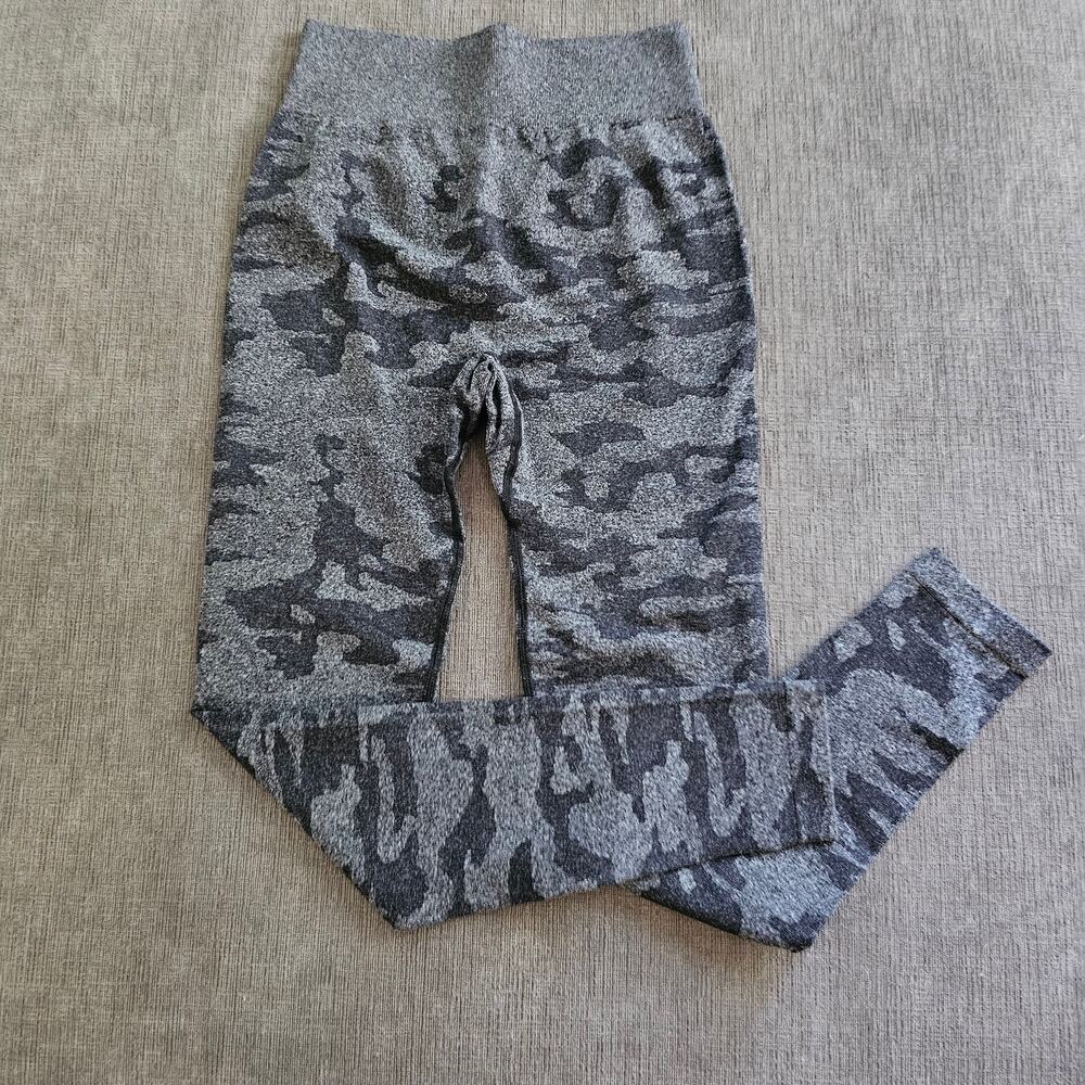 Rawgear Women's Gray Camo Print Seamless Activewear Leggings Size XS